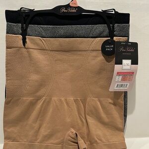 NWT Prima Valentina (3) pack Shaping Boy Shorts for Tummy Control.